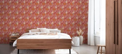 Sumptuous - Piros alapon virágok és indák