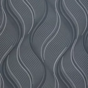 Monochrome Flow - Sötétszürke hullámos tapéta