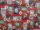 Viaszos vászon 112 karácsonyi piros alapon karácsonyi képek 