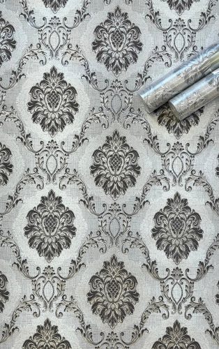 Felicity - Szürke alapon barokk minta