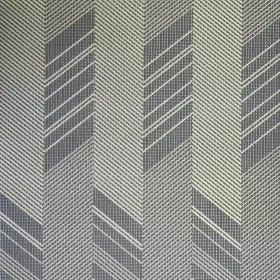 Chevron chic - Szürke alapon arany csíkos tapéta