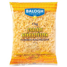   Balogh családi tojásnélküli száraztészta - Fodros nagykocka 1kg