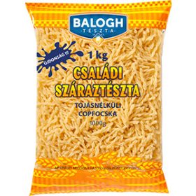   Balogh családi tojásnélküli száraztészta - Copfocska 1kg