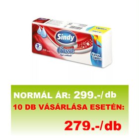  Sindy Classlic papírzsebkendő 3 rétegű natúr 100db/csomag