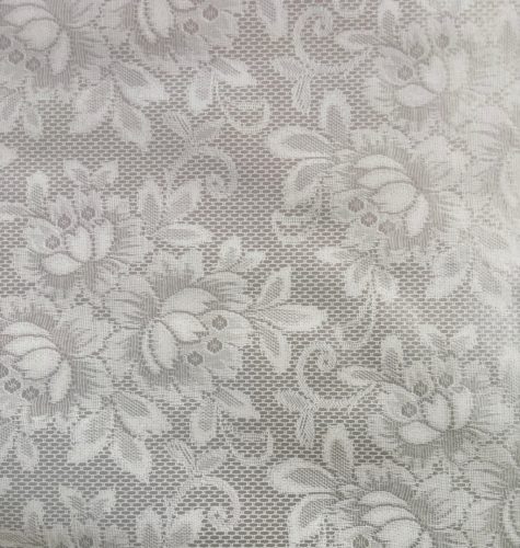 Viaszos vászon terítő 335 - Szürke alapon csipkeminta