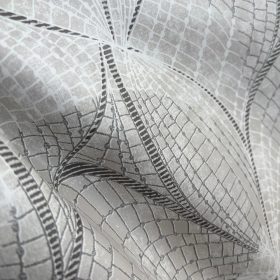   Viaszos vászon terítő 394 - Szürke alapon absztrakt minta