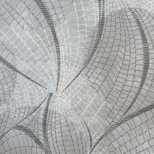 Viaszos vászon terítő 394 - Szürke alapon absztrakt minta