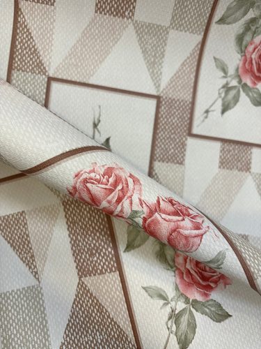 Viaszos vászon terítő 173 - Rózsaszál