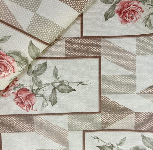 Viaszos vászon terítő 173 - Rózsaszál