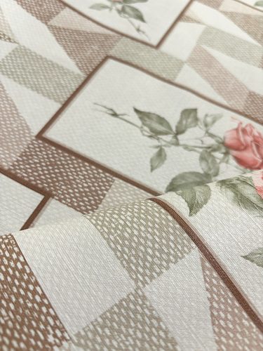 Viaszos vászon terítő 173 - Rózsaszál
