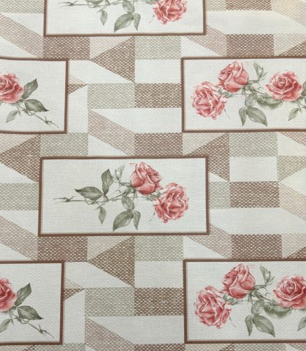 Viaszos vászon terítő 173 - Rózsaszál