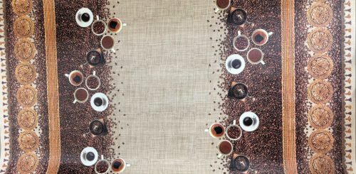 Viaszos vászon terítő 192 - Kávé