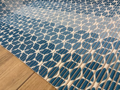 Fürdőszobai szőnyeg - Kék kockás