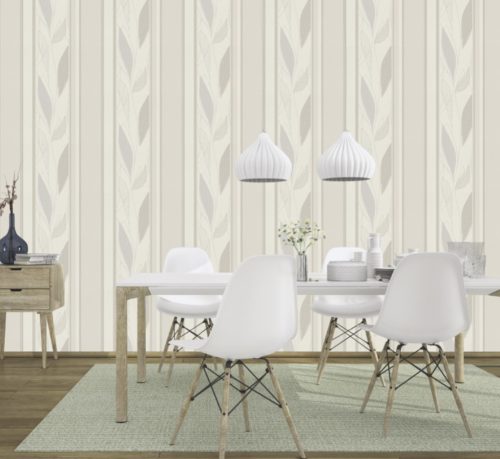 Modest Elegance - Levélmintás tapéta