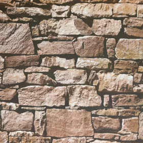 Rustic Stone - Barna kőmintás tapéta