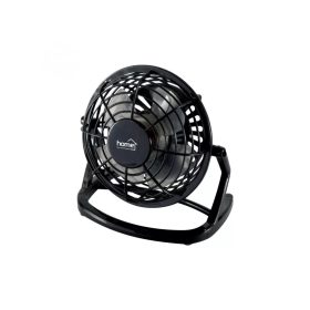 Asztali ventilátor, 10 cm, fekete, USB