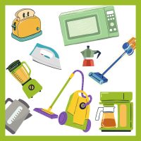 Háztartási kis- és nagy gépek,  eszközök